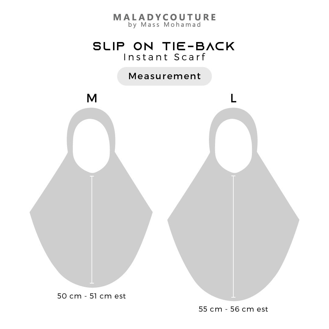 Slip on Tie-back Instant Scarf Cotton