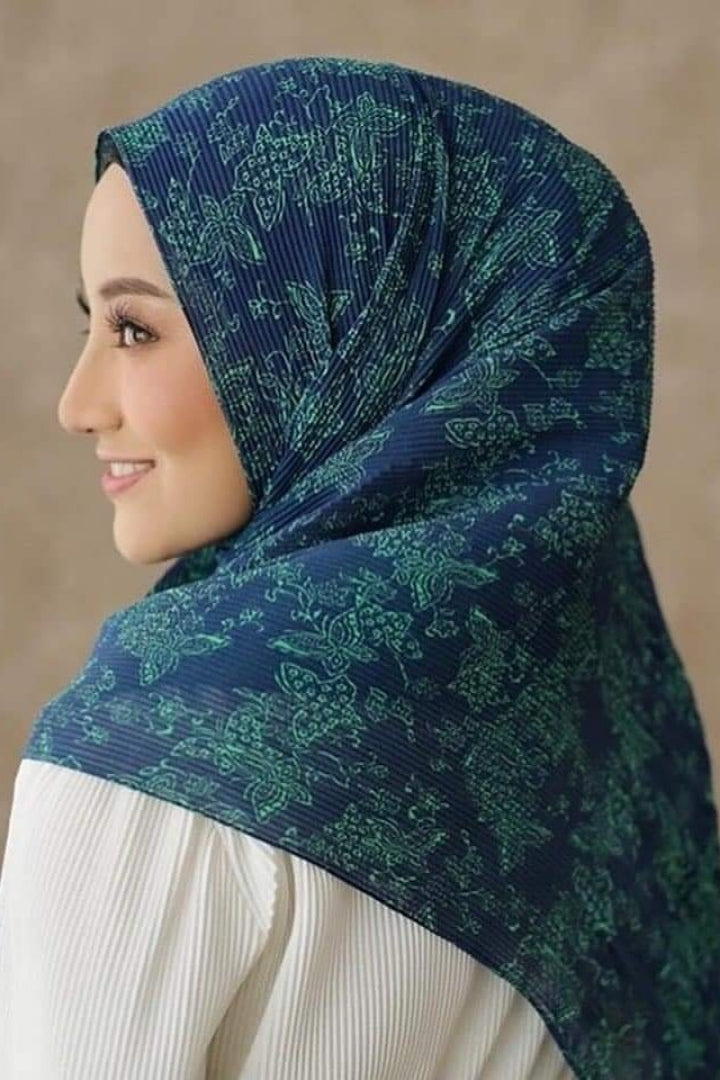 Half Pleated Printed