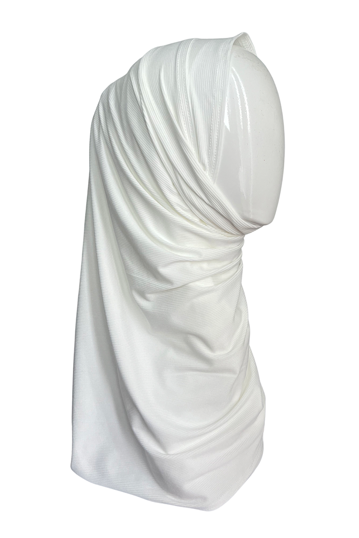 Ribbed Shawl ~ White