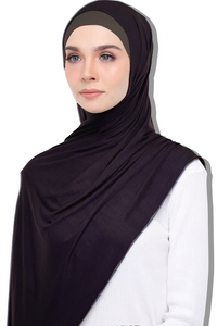 Viscose Wrap Jersey Shawl ~ Dark Grey
