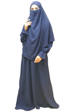Load image into Gallery viewer, Jubah Rossie Zee- Navy

