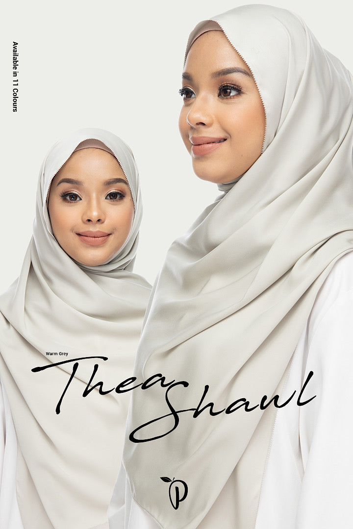 Thea Shawl~ Warm Grey