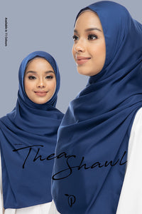 Thea Shawl~ Light Navy