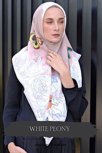 Bawal Cotton ~ White Peony