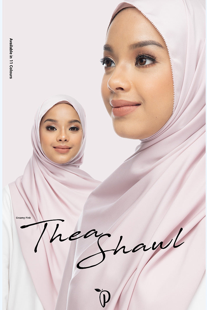 Thea Shawl~ Creamy Pink