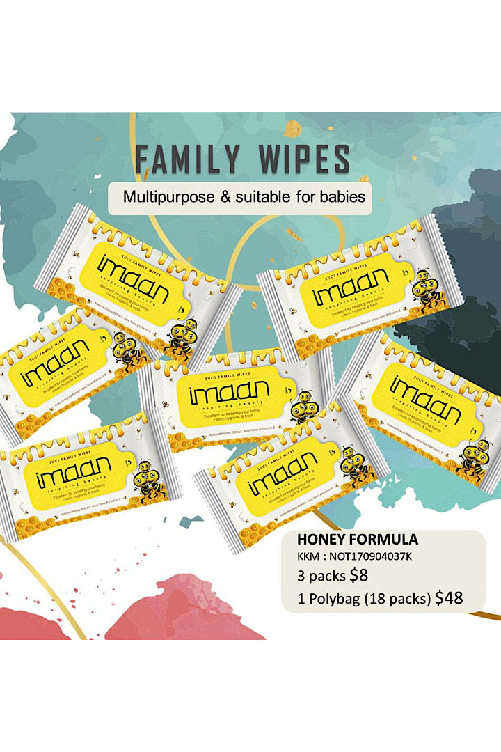 Imaan Suci Family Wipes